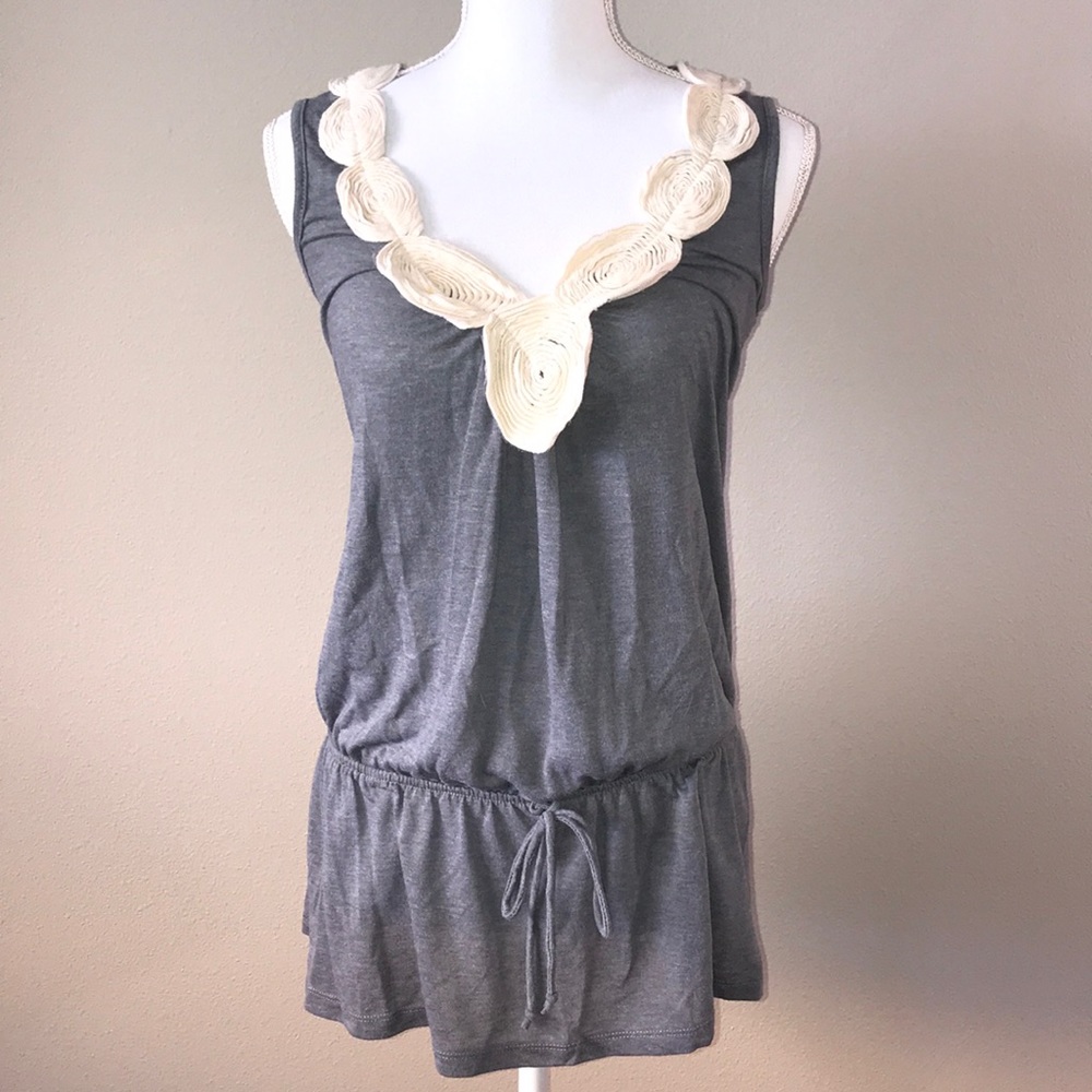 5/$25 Embellished sleeveless tunic